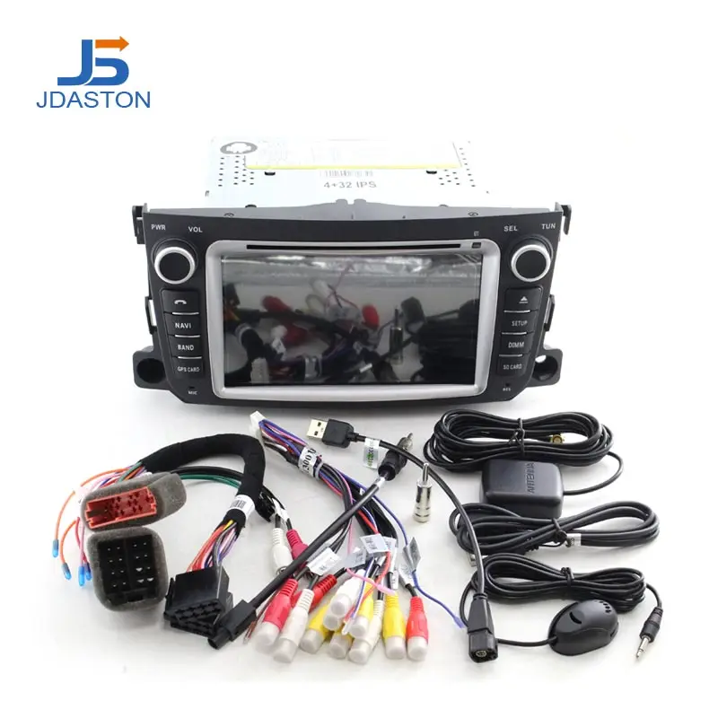 Автомобильный DVD плеер JDASTON Android 10 для Mercedes Benz Smart 2012 2013 2014 4 Гб + 64 ГБ 2 Din