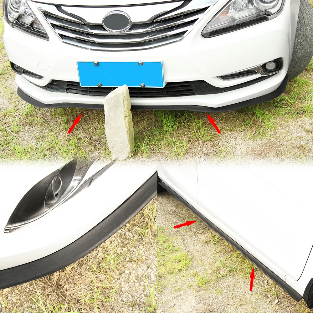 Автомобильный протектор переднего бампера разделитель для губ автомобильная