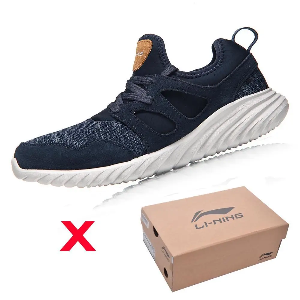 Li-Ning Мужская обувь для прогулок и отдыха светильник с дышащей подкладкой Спортивная обувь Кроссовки AGCM057 - Цвет: AGCM057-2H