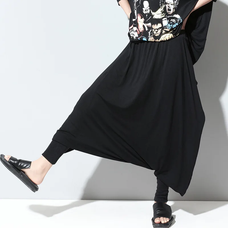 Pantalon Femme Palazzo мешковатые брюки Капри в богемном стиле хип хоп панк Винтаж Harajuku Boho