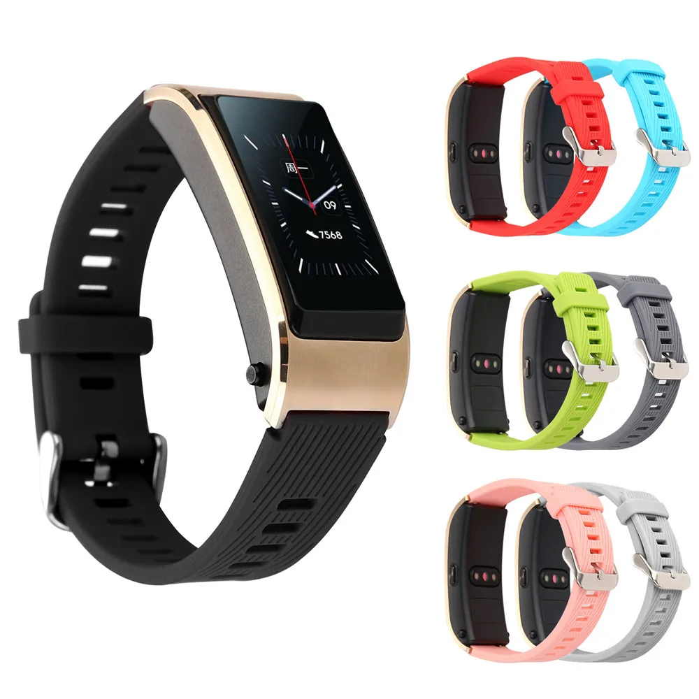 TPU лучезапястного сустава Браслет ремешок для Huawei TalkBand B5 спортивные Смарт часы 7