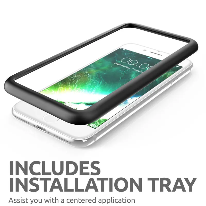 SUPCASE для iPhone 7/8 Plus 5 "с защитой от царапин Премиум 3D изогнутые края защита экрана