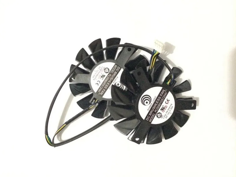 2 шт./компл. 75 мм DC 12 V 0.35A 4Pin двойной кулер вентилятор в качестве замены для MSI twin frozr III Графика охлаждение для видеокарты