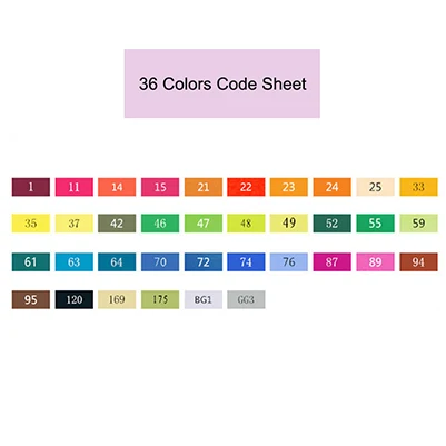 36 Colors TouchFive маркеры 48/80/168 Цвет эскиз художественный маркер для белой доски двойной советы алкогольные ручек для художника маркеры манги товары для рукоделия школы - Цвет: 36 Colors