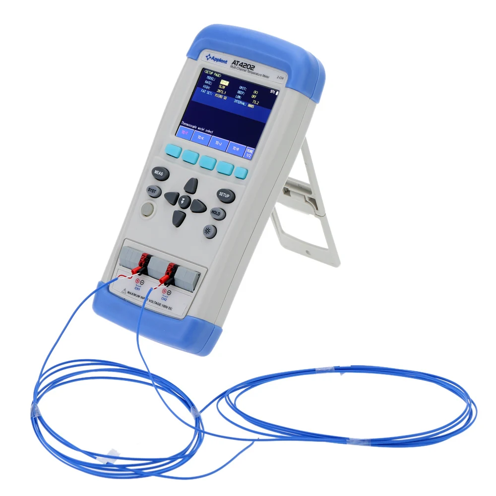 

Handheld Multi-channel Thermometer Thermocouple Temperature Meter AT4202