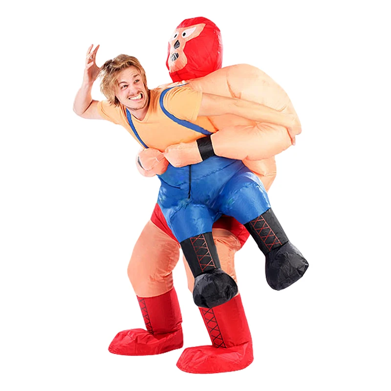 

New Inflatable Wrestler Costume Halloween For Adult Party Costume For Men Wrestling Inflatable mascot cosplay Kits Carnival