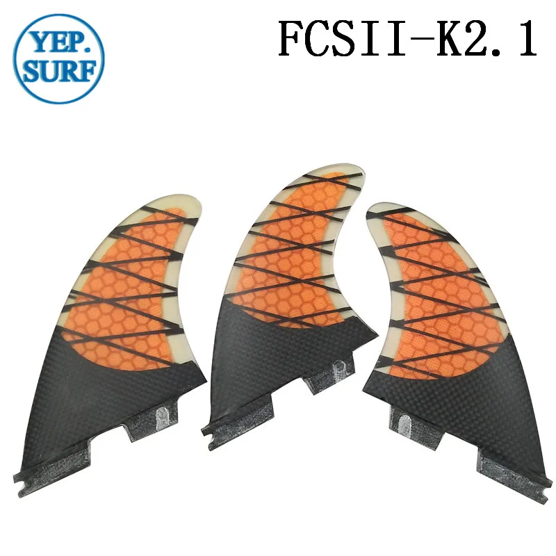 Двойные вкладки 2 плавник с Сотами Carbon Tri Set Fin двойные UK2.1 для серфинга