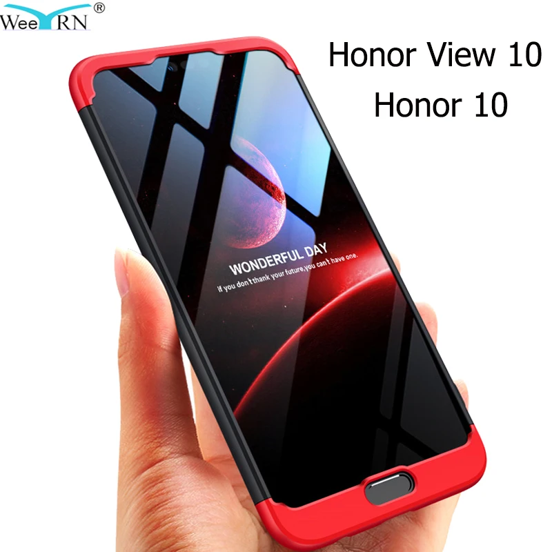 

3-in-1 Plastic Hard 360 Full Protect Case FOR Huawei Honor View 10 / Honor 10 Lite 20 Cover Anti-Shock Full Case Honor View 10