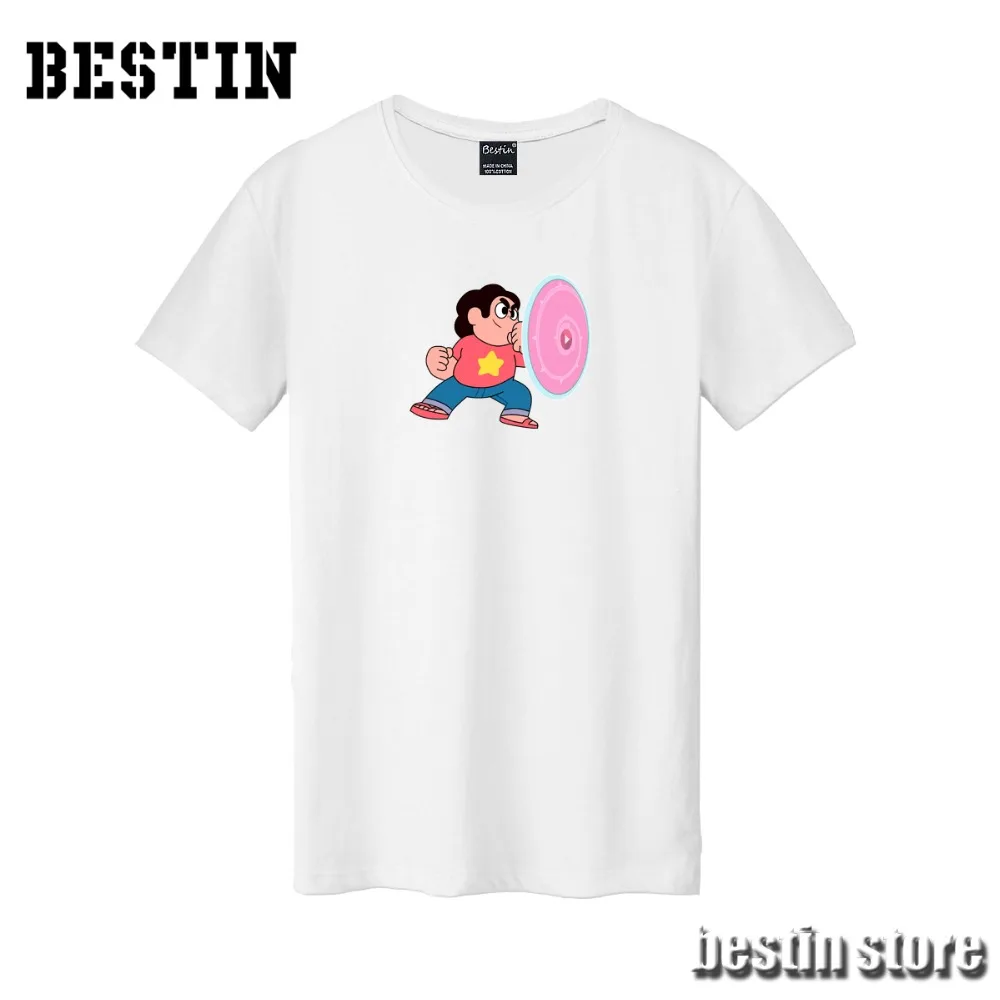 Bestin/Новинка хлопковая Футболка с героями аниме Стивен