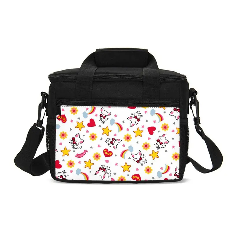 Cute Animal Dachshund 3D Printing Small Lunch Bags For Men Women Fashion Ice Insulated Thermal Picnic Lunchbox Shoulder Bag |