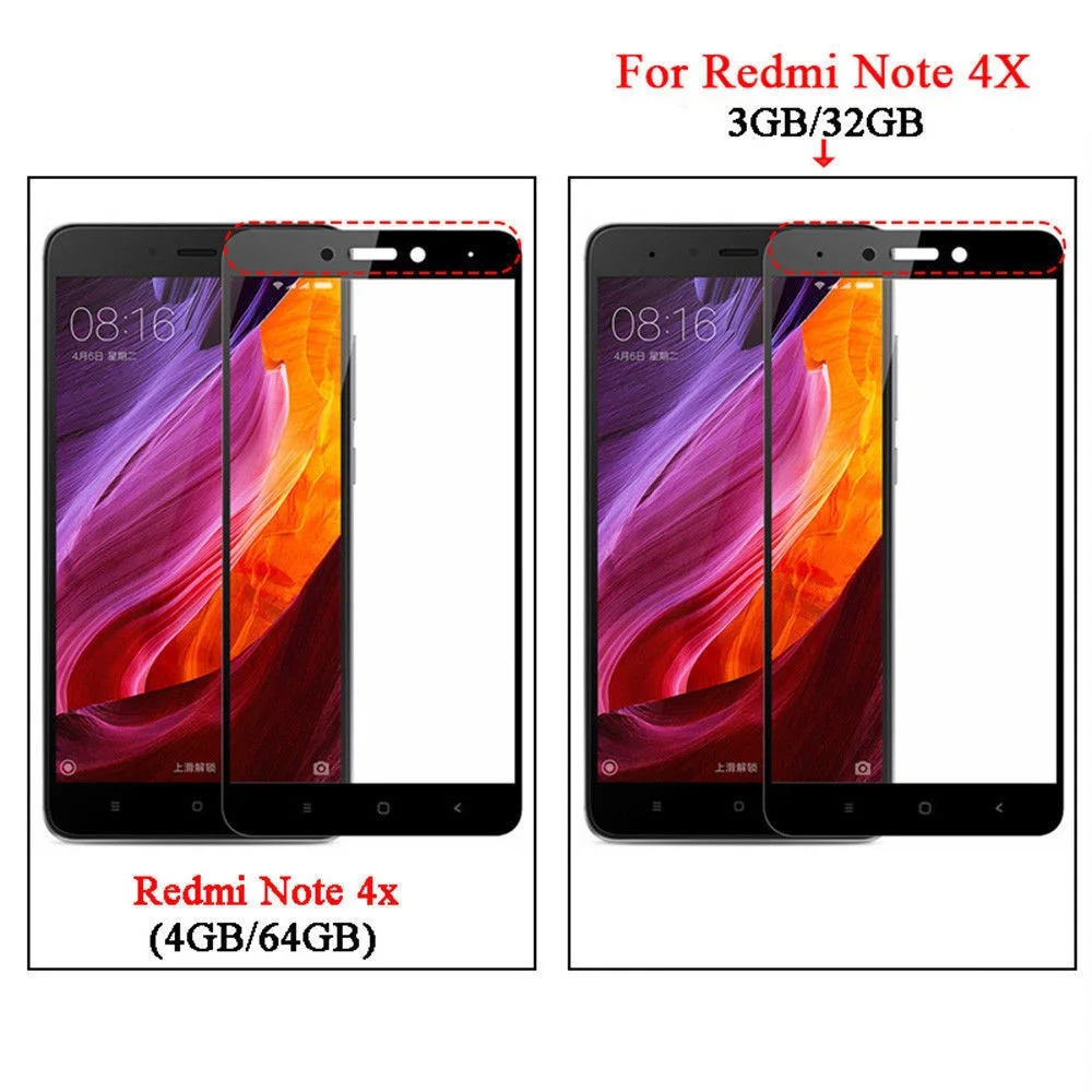 Полное покрытие 9H закаленное стекло для Xiaomi Redmi Note 4X 32 Гб 64 защита экрана S2 6A