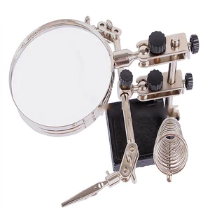 Увеличительное стекло для сварки, многофункциональная лупа, ручная паяльная подставка для паяльника, держатель станции, лупа, инструмент для сварки и ремонта