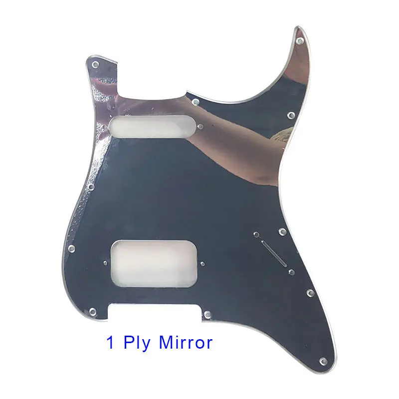 1Ply Mirror Pleroo пользовательские гитарные части-для США/Мехико FD 72' 11 винтовых отверстий Стандартный St SH гитарный накладку царапин пластины - Color: 1Ply Mirror