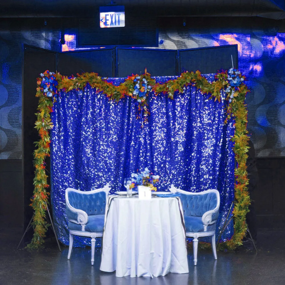 Тканевый фон для фотосъемки на свадьбу 5 футов * 6 Золотой/серебристый Фотофон с