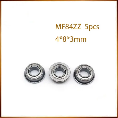 2018 New Free Shipping 5pcs Mf104zz Mf95zz Mf85zz Mf84zz Mf83zz Mf74zz Mf63 Mf62 Mf52 Flange Flanged Deep Groove Ball Bearings