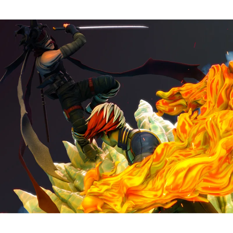 Предпродажа мой герой Academy Stain VS Todoroki Shoto GK Смола сцены статуя фигурка игрушка(Срок поставки: 60 дней) X740
