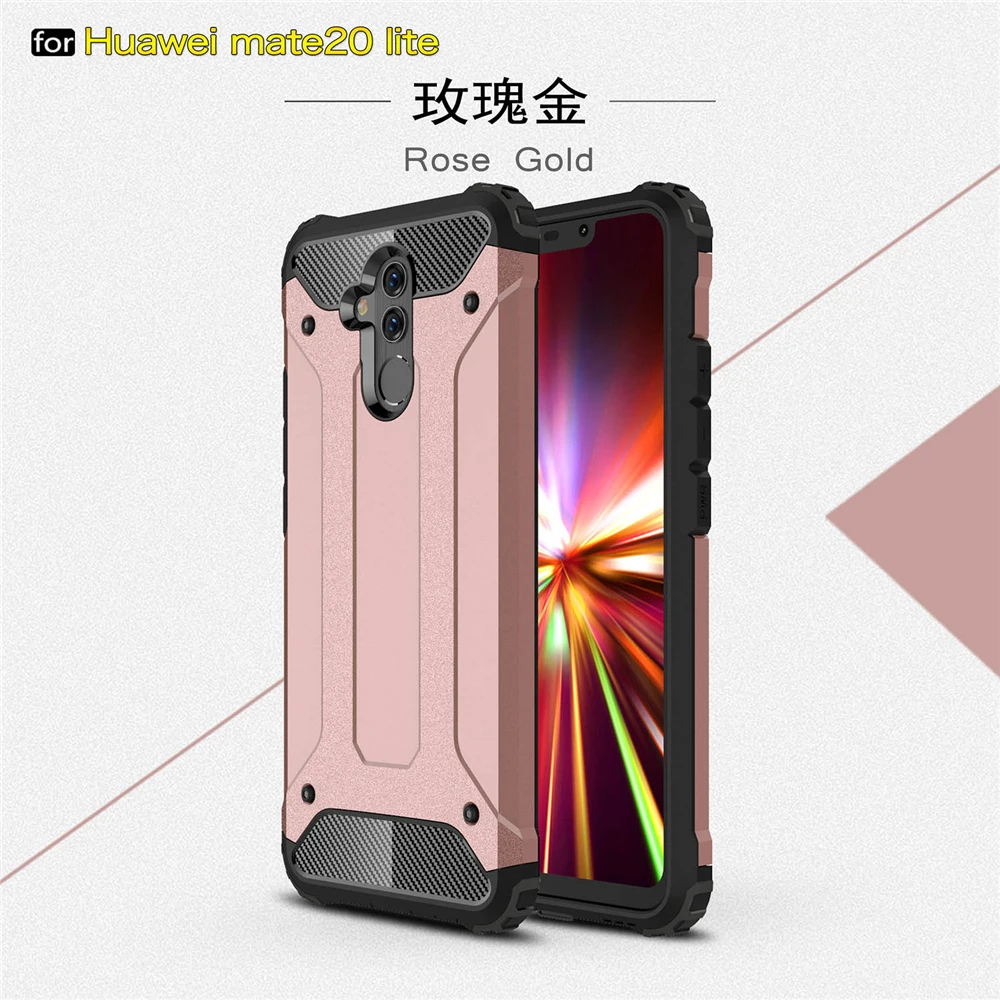 Противоударный Гибридный чехол для Huawei Mate 10 20 Lite Pro мягкий силиконовый из ТПУ +