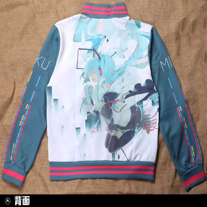 2018 Hatsune Miku толстовка с капюшоном верхняя одежда пальто женская костюм для косплея