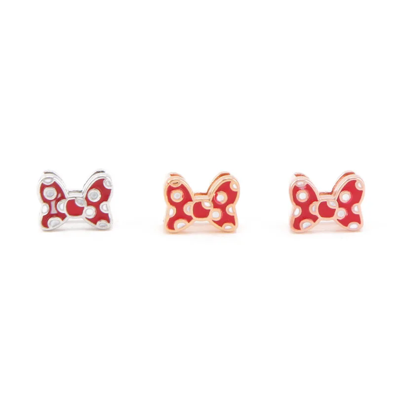 SANSHOOR ювелирные изделия Симпатичные розовые бантики Подвеска подходит для 8 мм