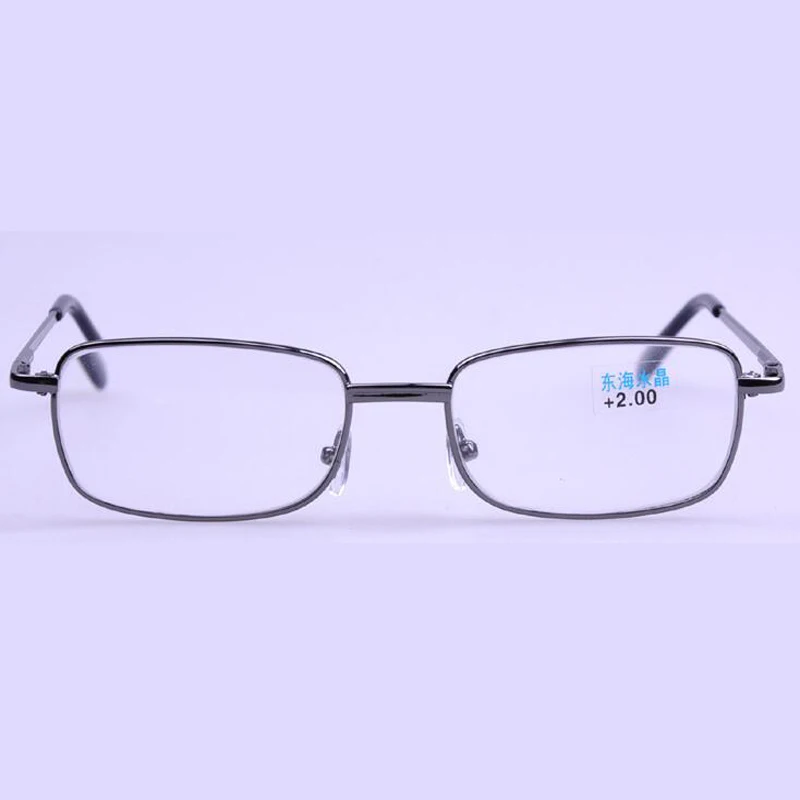 Очки для чтения при пресбиопии с металлической оправой пожилых людей