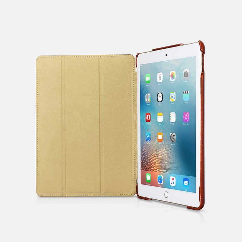 Ретро чехол из натуральной воловьей кожи для нового iPad Pro 10," Тонкий Бизнес складной Стенд смарт-чехол для Apple iPad Pro 10,5