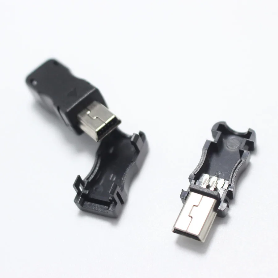 Мини usb 5 контактный разъем T Port 10 комплектов 3 в 1 металлический USB с пластиковой