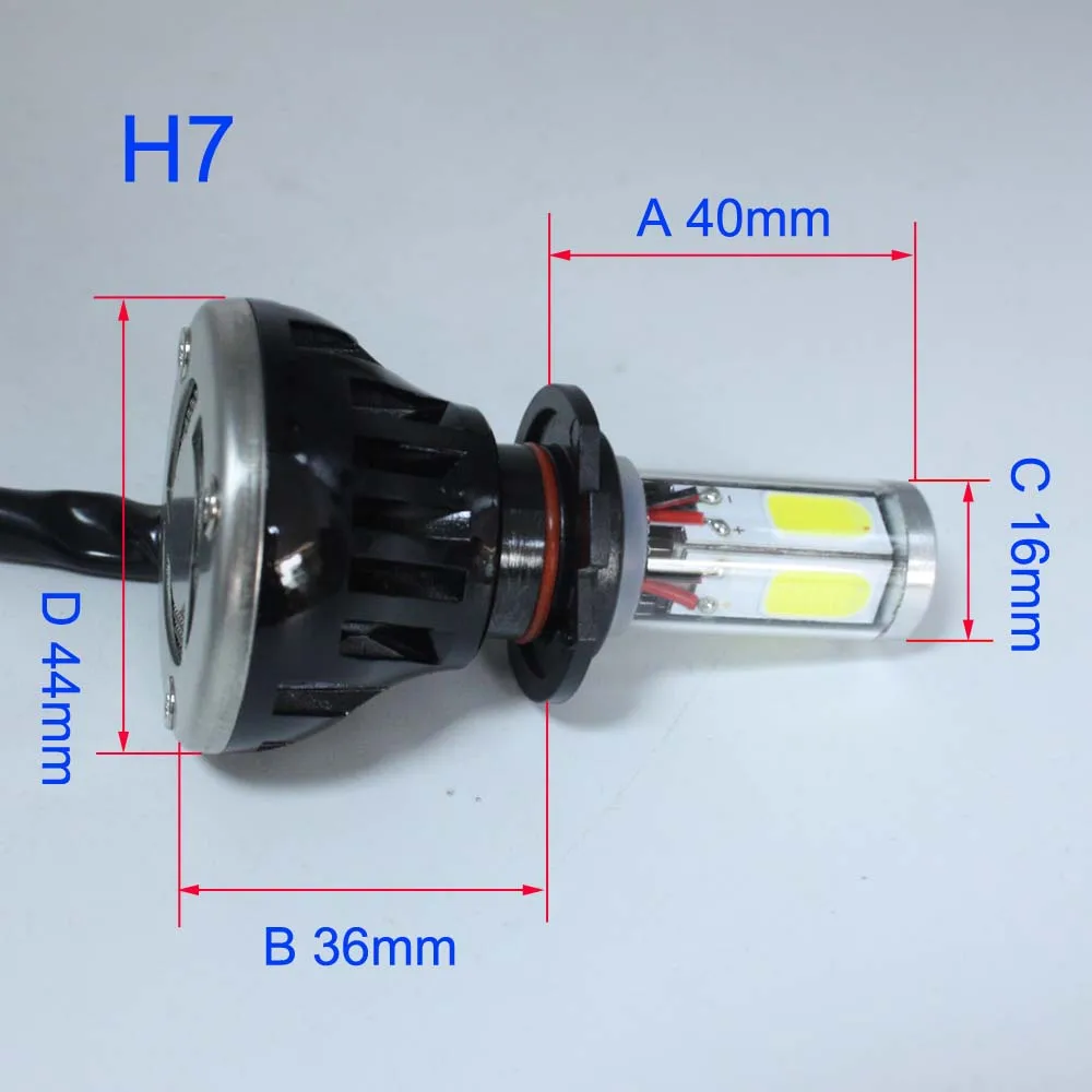 XIANGSHANG COB Led комплект автомобильных фар H7 80W 8000LM 6000K белая Автомобильная