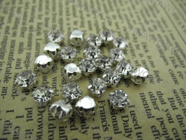 

FREE SHIPPING 200pcs/lot Clear Rhinestone Buttons Apparel Accessory Decoration Garment Accessory SS16/4.0mm