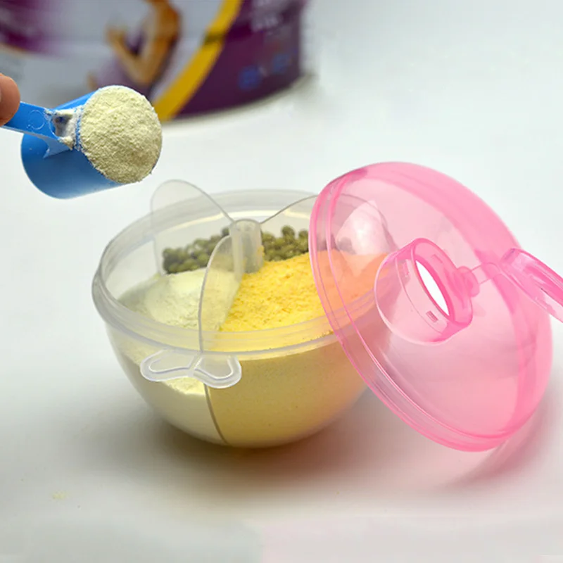 

3 Grids Household Food Containers Kitchen Storage Box Dispenser Food Container Organizer Beans Milk Powder Storage Box Bowl