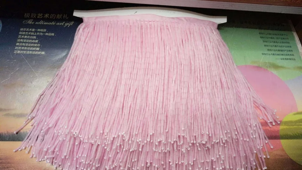 

15cm tube bead tassel, 5yards per length, tube-shaped beaded tassel, HX190314B