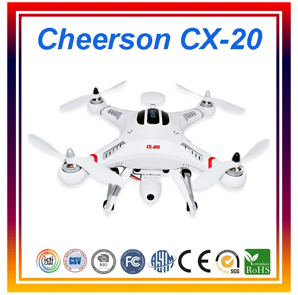 Оригинальный Cheerson cx 20 Профессиональный дроны жестокие Quadcopter GPS Дистанционное