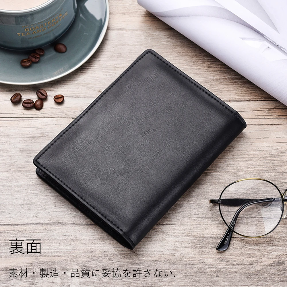 Simple Design Mens Leather Credit Card Holder Book/Card Case Slim RFID Blocking ID 2019 Quality | Багаж и сумки