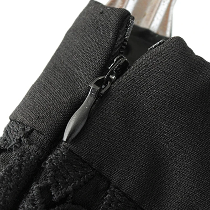 High Waist Skirt 2017 Lace Womens Skirts Female Solid Black Feminino Vintage Formal Knee-Length Ladies pencil skirt | Женская одежда