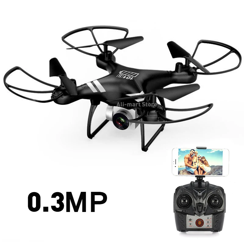 Black 0.3MP camera KY101S Радиоуправляемый Дрон wifi FPV с широкоугольной HD камерой, удерживающий высоту Безголовый Радиоуправляемый квадрокоптер Дрон с большим временем полета VS JJRC H37 - Цвет: Black 0.3MP camera