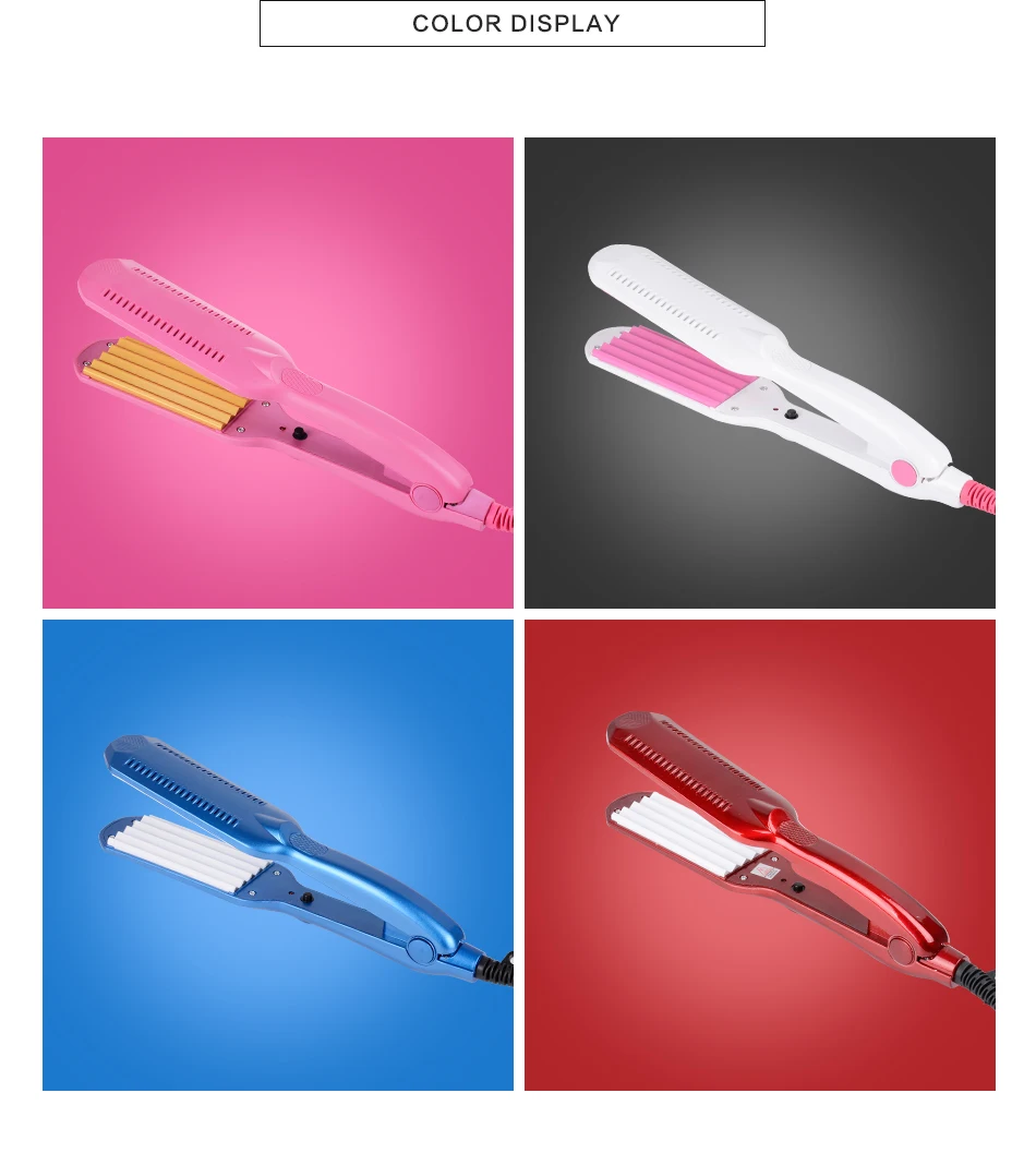 Wenyi Professional щипцы Гофрирование волос щипцы для завивки волос гофрированного железа укладки керамика пластины щипцы для завивки волос Styler