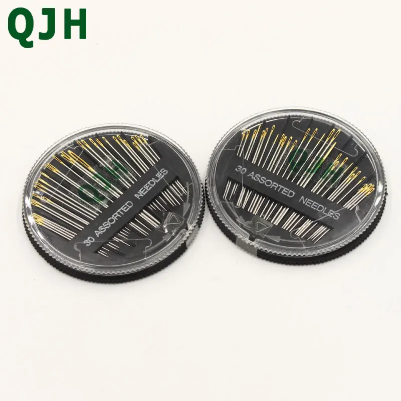 

QJH 30PCS/set Assorted Hand Sewing Needles Quilt Embroidery Mending Craft Quilt Sew Needlework stitches Sewing Golden tail needl