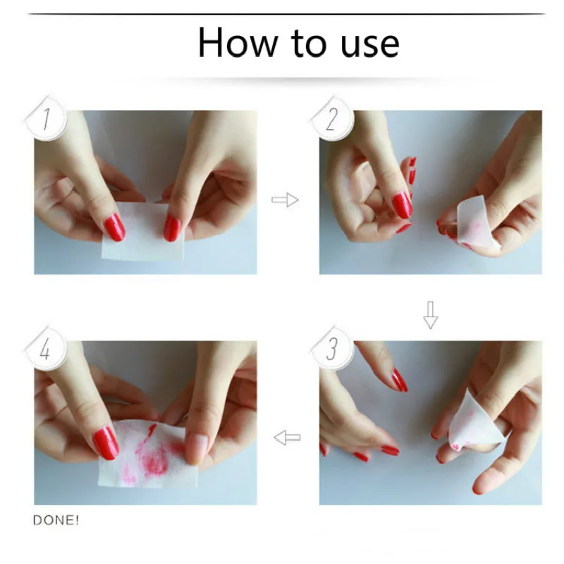 900 шт./пакет хлопок ногтей Полотенца средство для снятия гель лаков