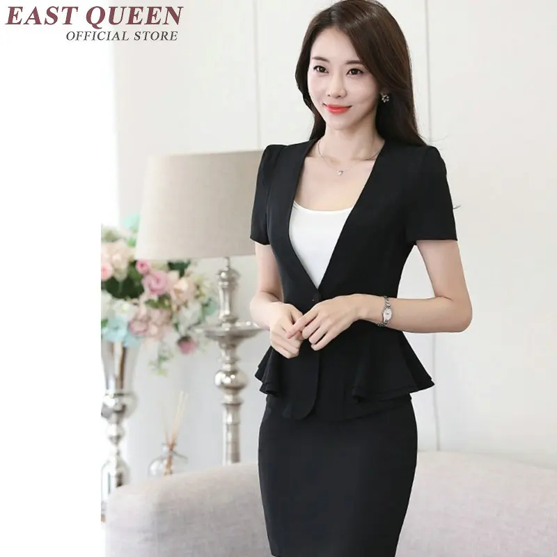 Женский деловой костюм элегантный с юбкой Офисная форма KK1452 H 2019|elegant skirt suits|women