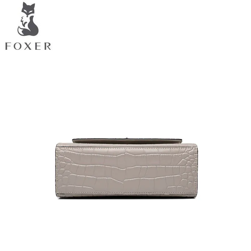FOXER 2019 Новая мода Дикий корейский темперамент сумка маленькая квадратная посылка