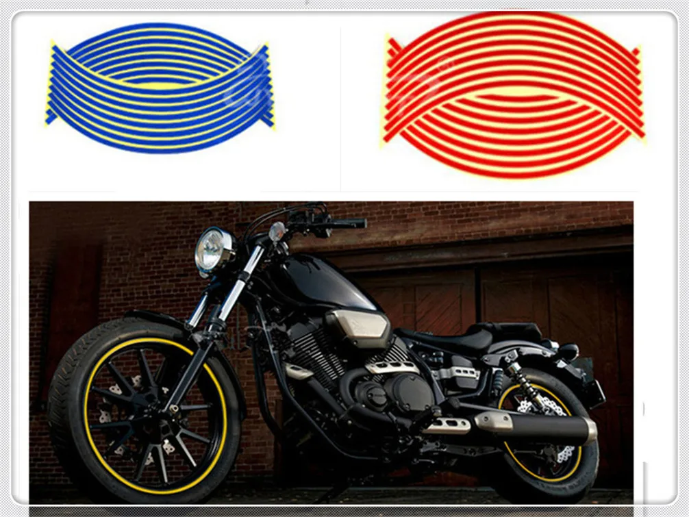 Мотоцикла 18 дюймов колесные диски прикрепленный к наклейки для колес Kawasaki Z800