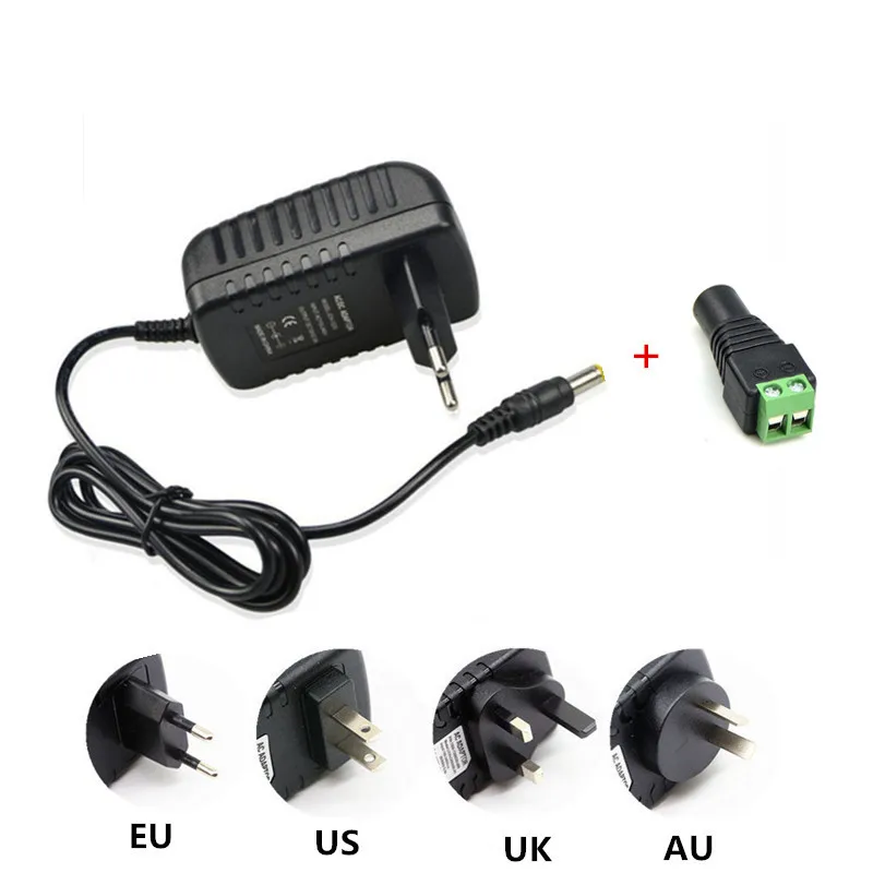 12V Питание адаптер 1A 2A 3A 4A 5A 6A 8A 10A светодиодный драйвер переменного тока 110V 220V 240V постоянного тока до DC12V светильник ing трансформатор для Светодиодные ленты светильник