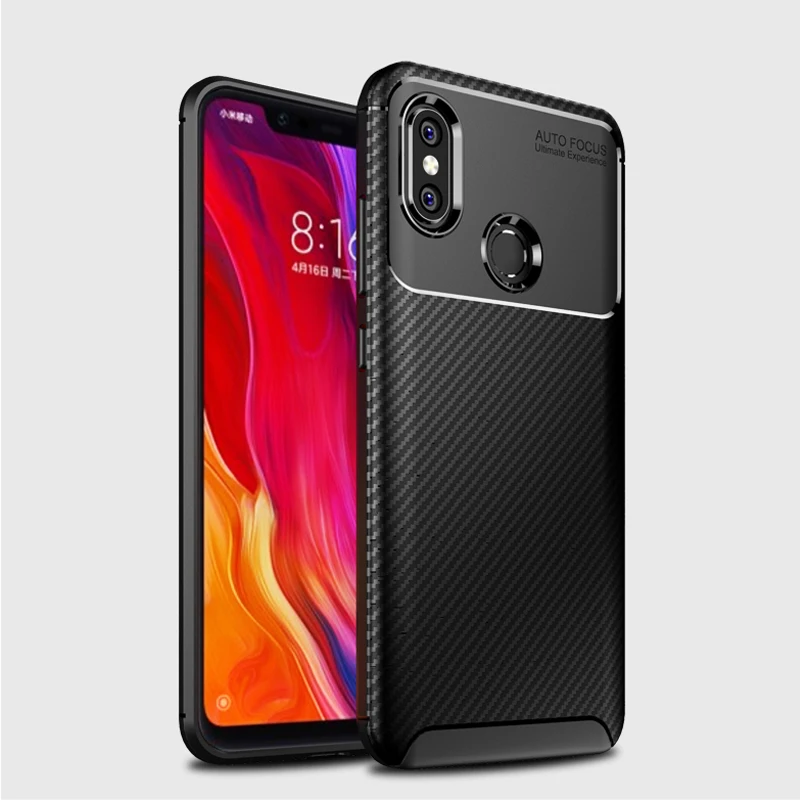 Гибридный Броня чехол для телефона xiaomi mi 8 противоударный Бизнес Мужские задняя
