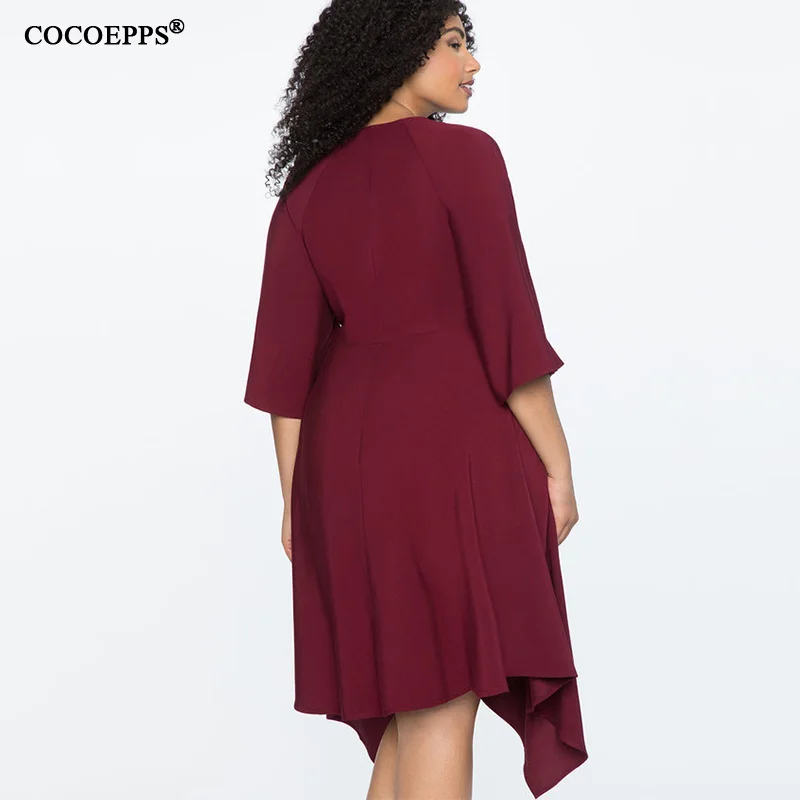 4XL 5XL 2019 женское платье большого размера Сезон осень женский большой размер