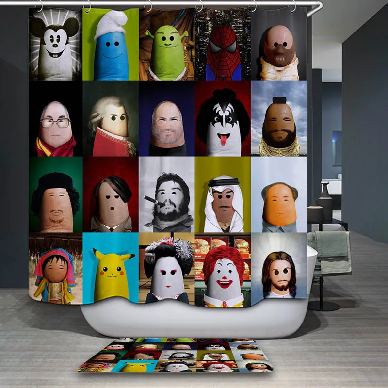 Monily полиэфирная водонепроницаемая морская Акварельная занавеска для душа 12