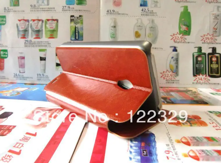 Новый чехол-книжка из PU кожи с держателем для карт, подставкой для смартфона и специальным покрытием для Meizu MX2 из высококачественной кортикальной кожи с бесплатной доставкой.