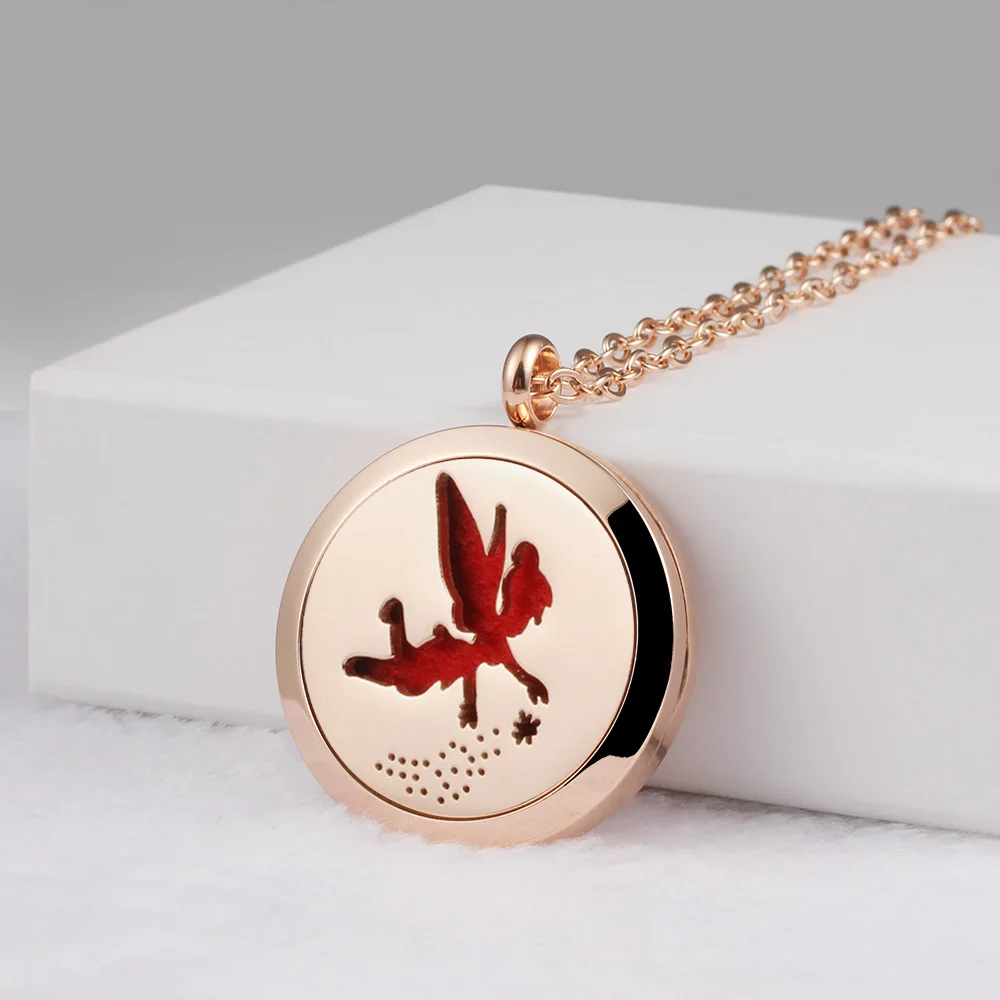 Ангел диффузор медальон Ароматерапия Эфирные масла ожерелье 20 мм 25 30 магнитный