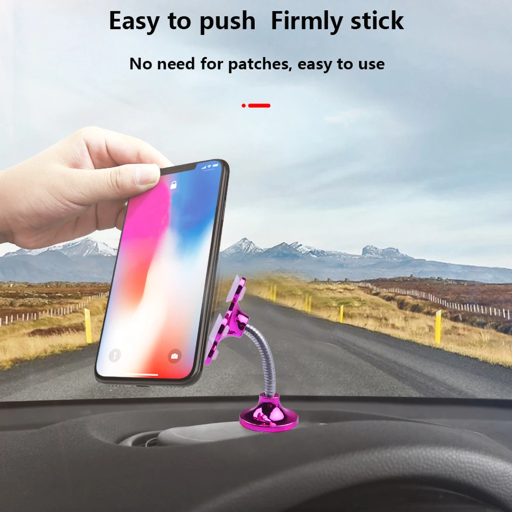 Универсальная подставка на присоске держатель для телефона GPS iPhone XS X Samsung
