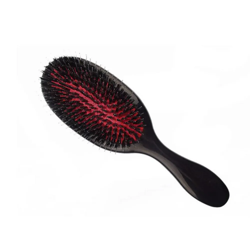 Антистатическая расческа для волос 1 шт. кисточка с овальной щетиной кабана и