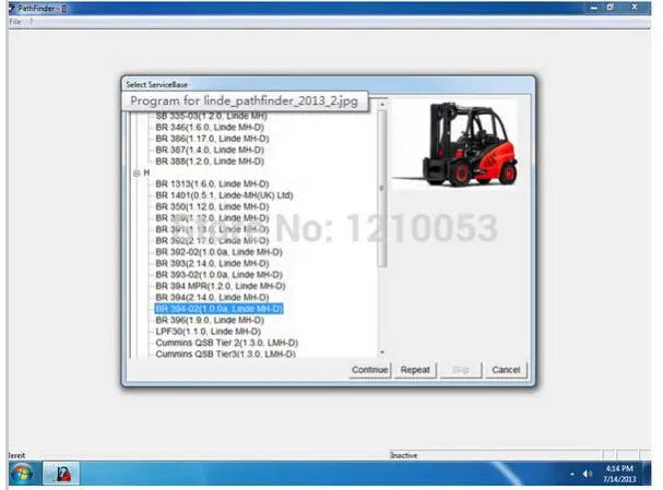 Автопогрузчик Linde комплект по для вилочного подъемника Lindos EPC + грузовика Expert Repair