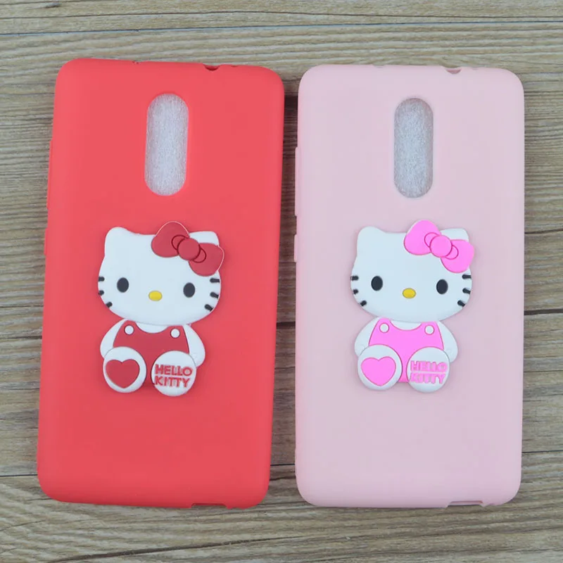 Милый мультфильм Минни чехол для Xiaomi Redmi Note 4X случаях стежка рисунок Hello Kitty Микки
